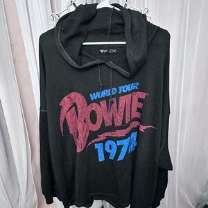 Torrid Black Oversized Graphic Hoodie